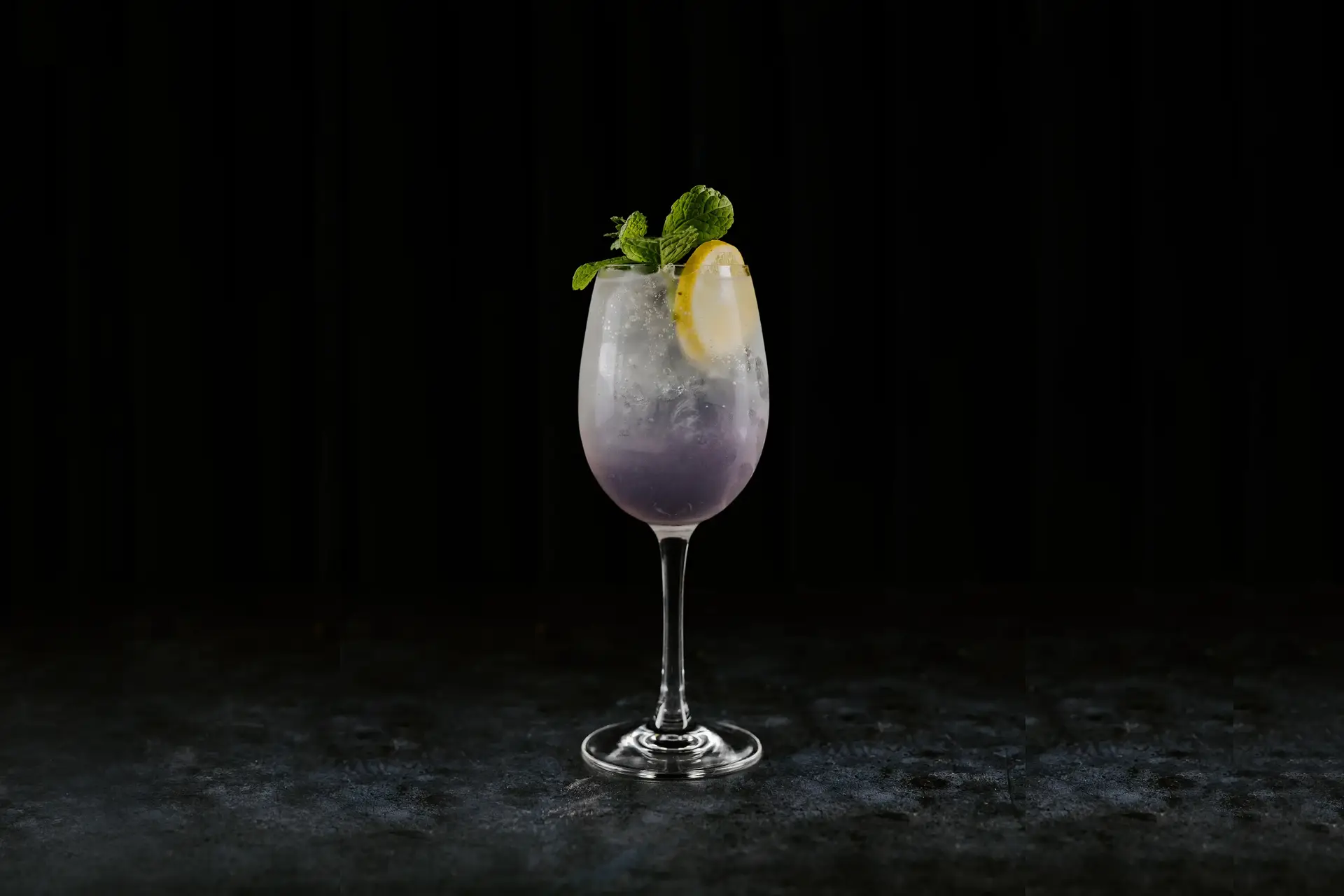 cocktails lavender tini landscape